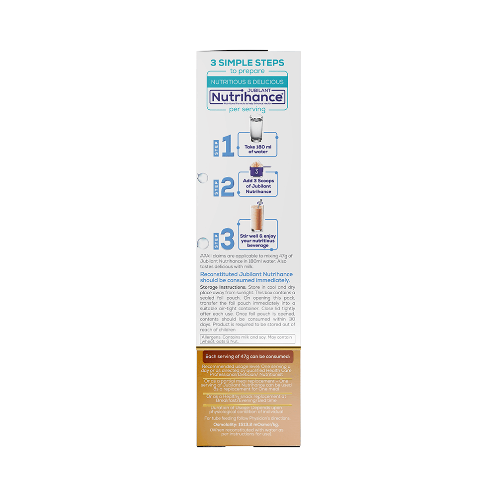 Jubilant Nutrihance for Heart, Energy, Weight Mangement & Immunity | Flavour Chocolate - Image 4