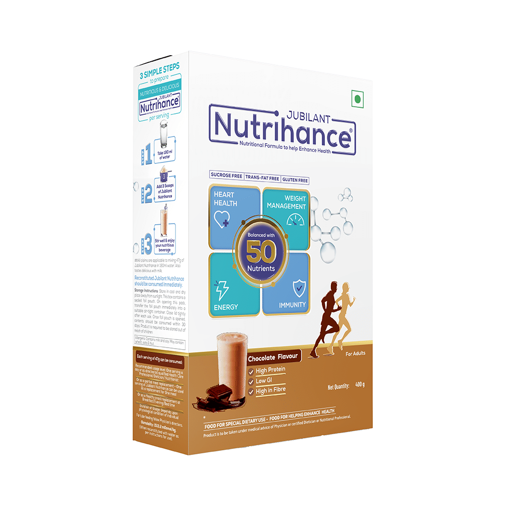 Jubilant Nutrihance for Heart, Energy, Weight Mangement & Immunity | Flavour Chocolate - Image 5