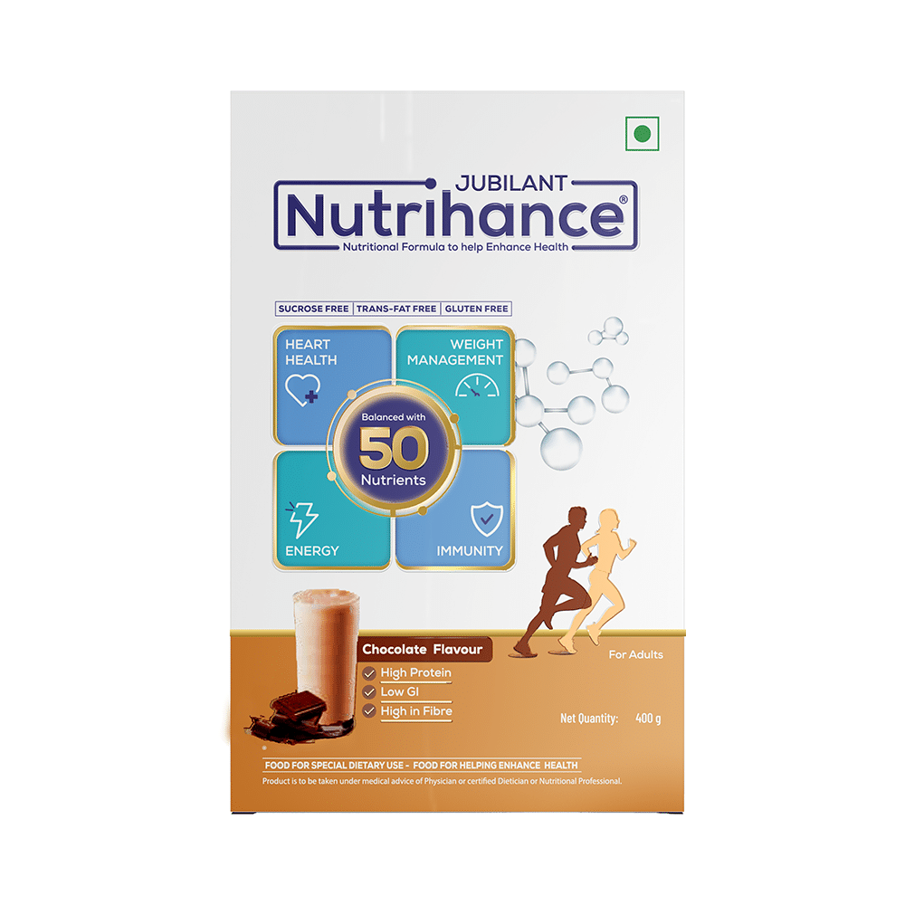 Jubilant Nutrihance for Heart, Energy, Weight Mangement & Immunity | Flavour Chocolate