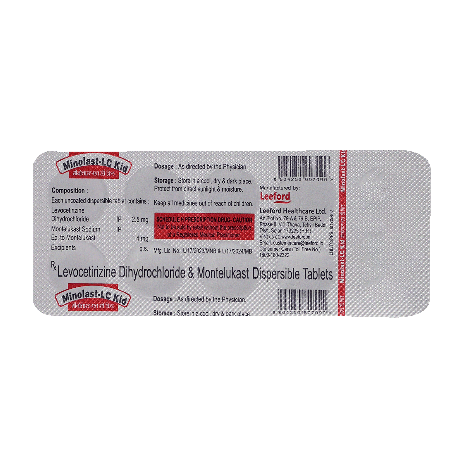 Minolast Kid 2.5mg/4mg Tablet - Image 5