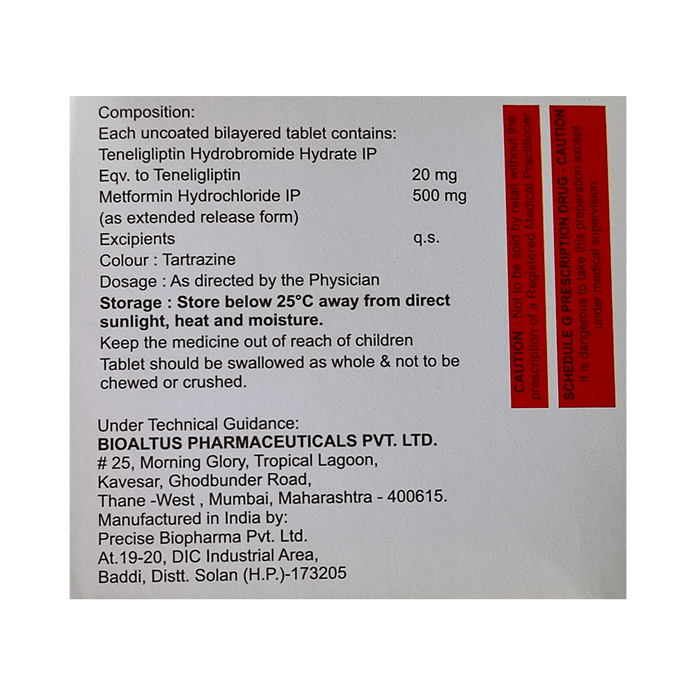 Tencrine M20 Tablet ER - Image 2