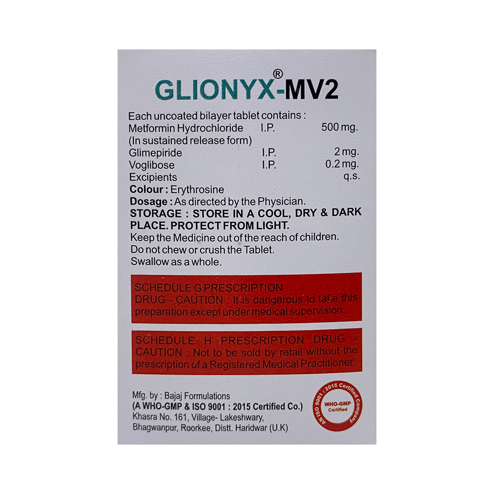 Glionyx-MV 2mg/500mg/0.2mg Tablet - Image 2