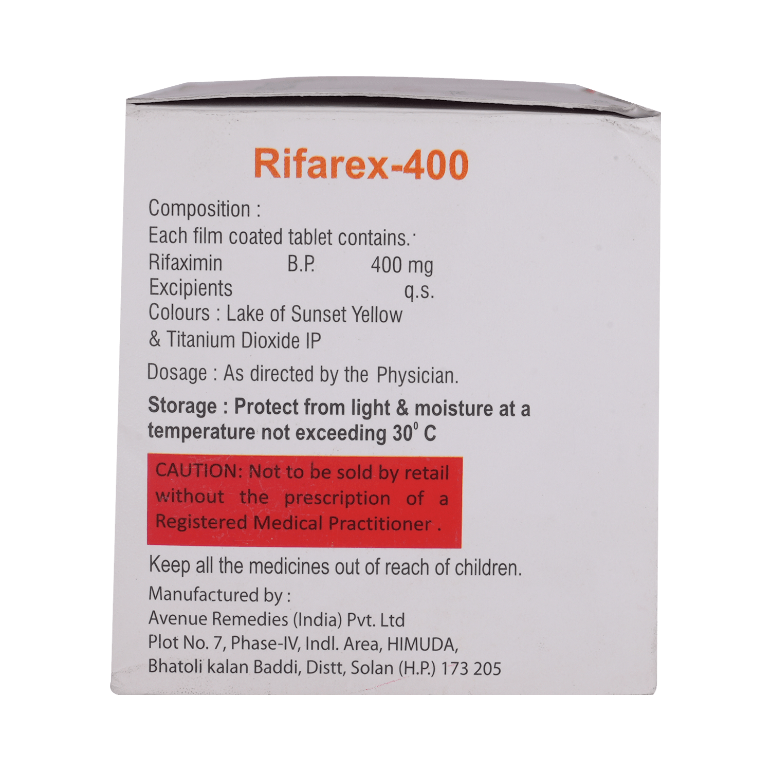 Rifarex 400mg Tablet - Image 3