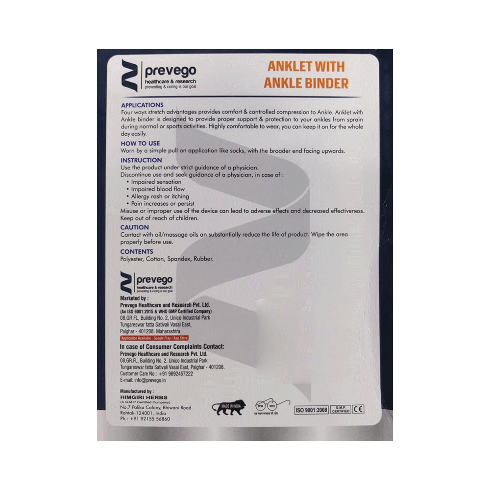 Prevelon Anklet with Ankle Blinder Large - Image 2