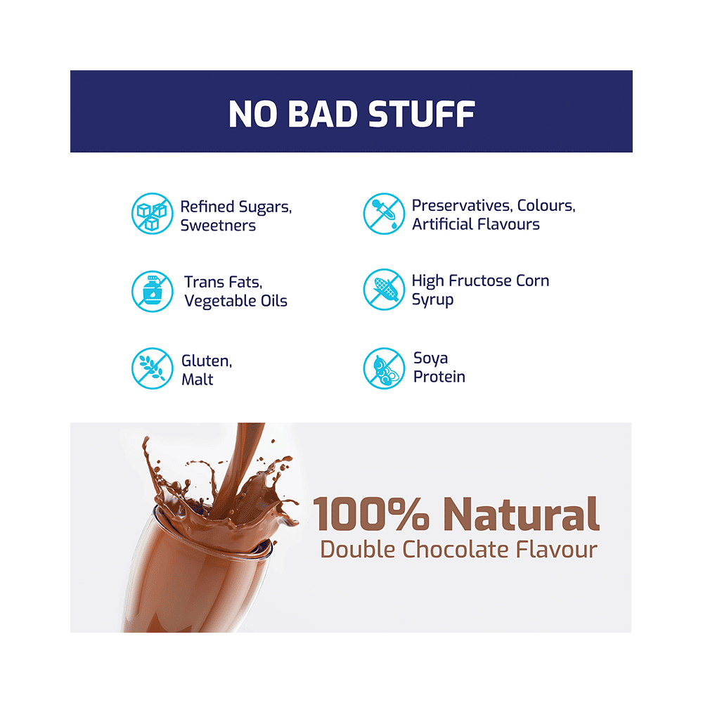 Gritzo Super Milk Protein Height+ for 4 to 7 Years | With Calcium & Vitamin D3 | Flavour Double Chocolate - Image 8