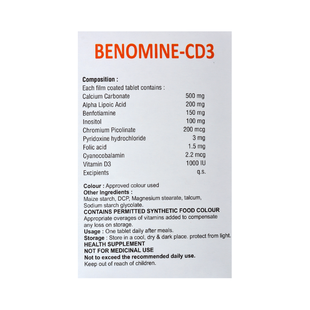 Benomine-CD3 Tablet - Image 2