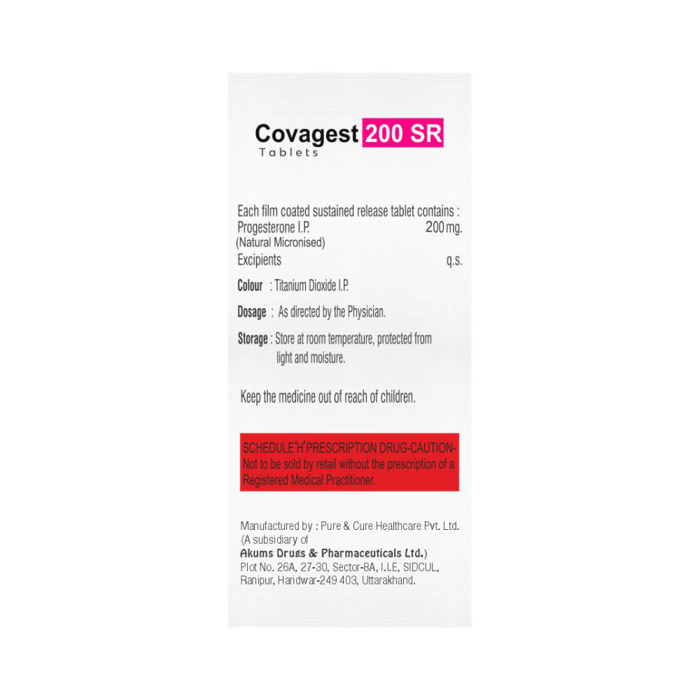 Covagest 200mg Tablet SR - Image 2