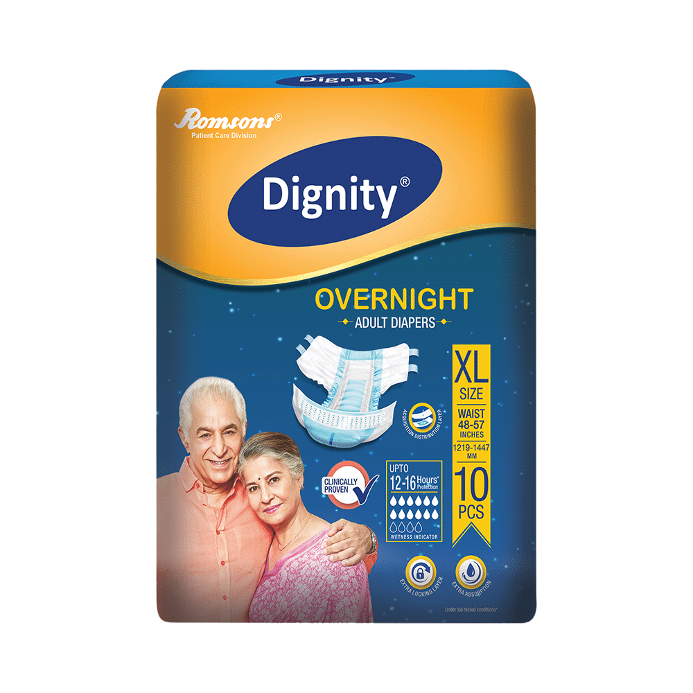 Dignity Overnight Adult Diaper (10 Each) XL - Image 2
