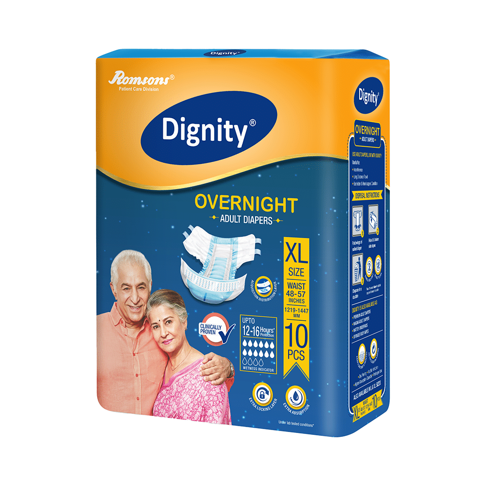 Dignity Overnight Adult Diaper (10 Each) XL - Image 3