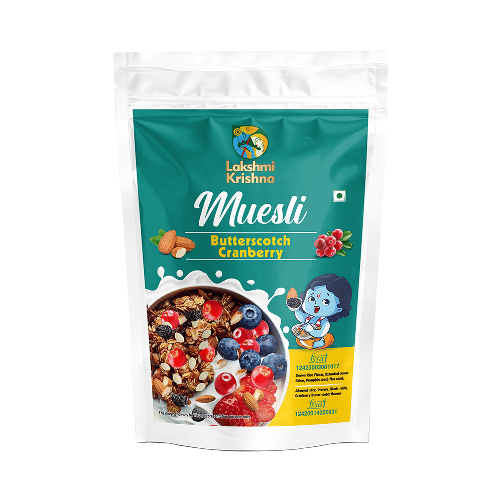 Lakshmi Krishna Muesli Butterscotch Cranberry