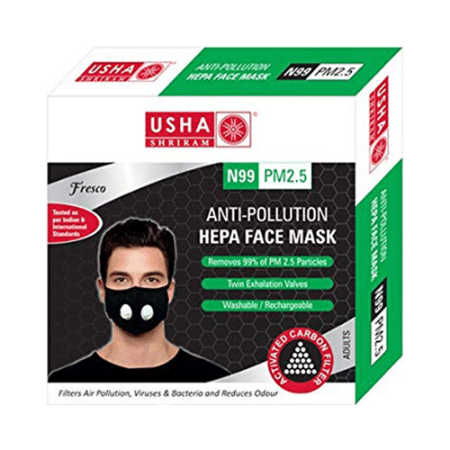 Usha Shriram Fresco N99 PM2.5 HEPA Anti Pollution Face Mask - Image 1