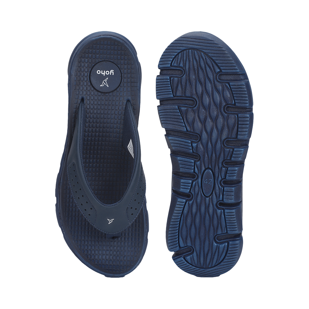 Yoho Lifestyle Extra Soft Comfortable and Anti Skid Slippers for Men with Arch Support Blue 8 - Image 2