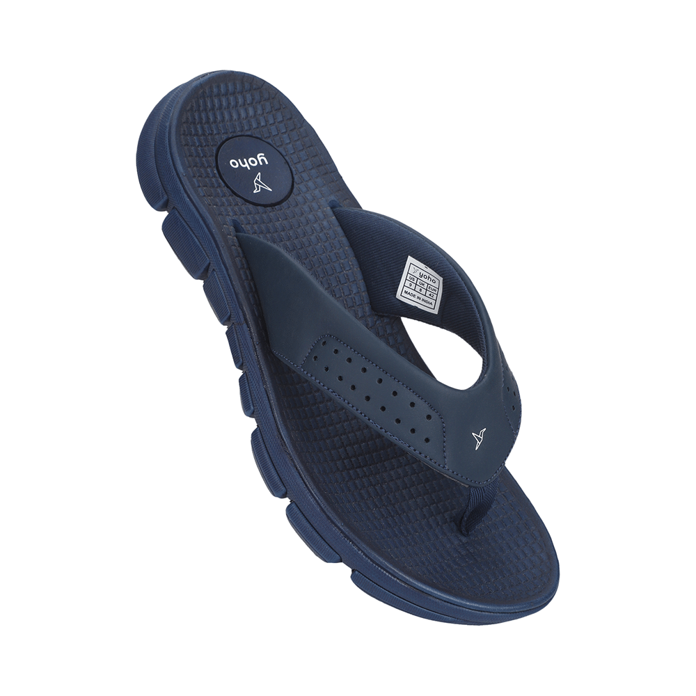 Yoho Lifestyle Extra Soft Comfortable and Anti Skid Slippers for Men with Arch Support Blue 8 - Image 4