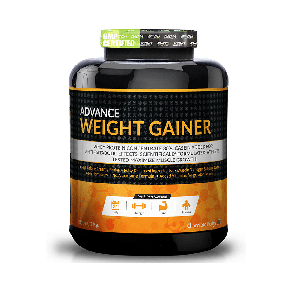 Advance Nutratech Weight Gainer Powder Chocolate Fudge - Image 1