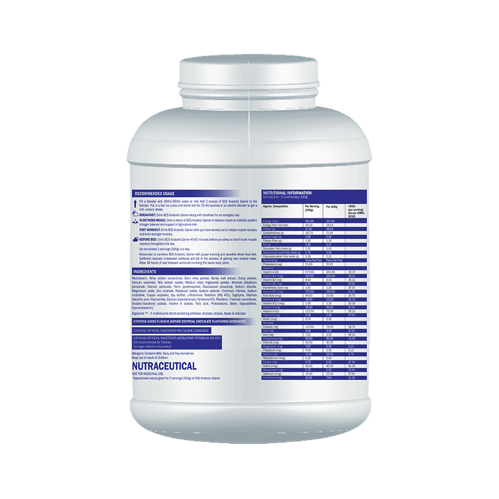 Body Core Science Anabolic Gainer Powder Mango - Image 2