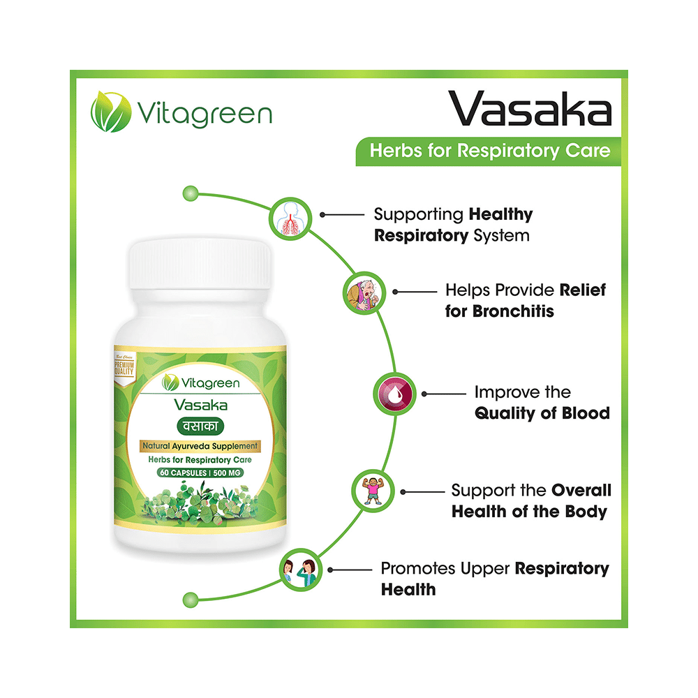 Vitagreen Vasaka 500mg Capsule - Image 4