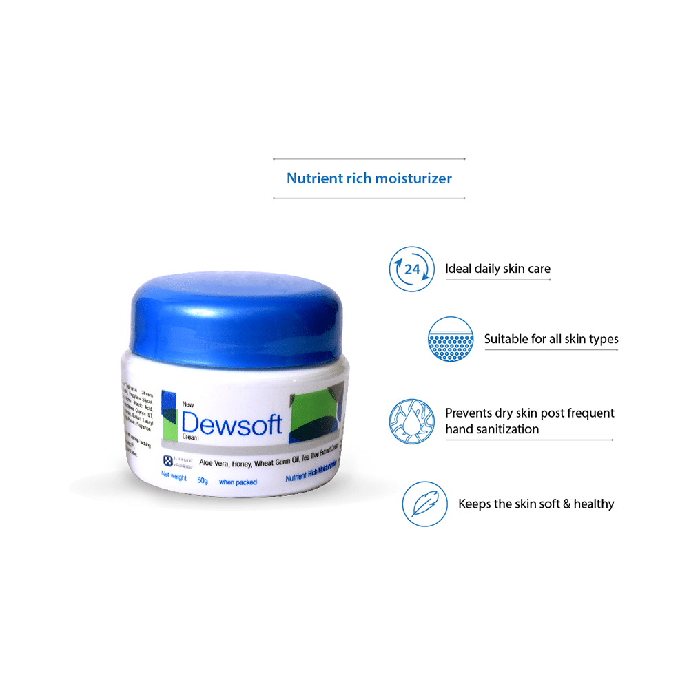 New Dewsoft Nutrient Rich Moisturiser Cream | With Aloe Vera, Honey & Tea Tree Extract - Image 6