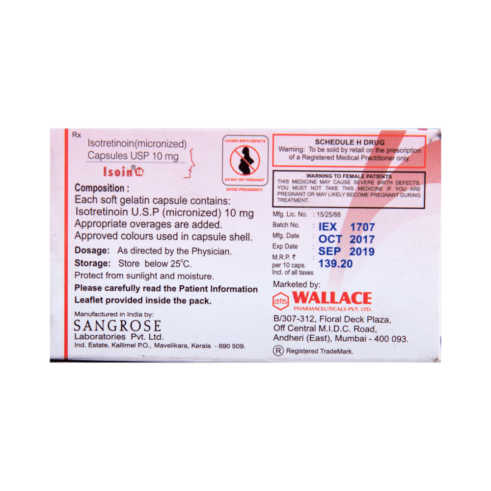 Isoin 10 Capsule - Image 3