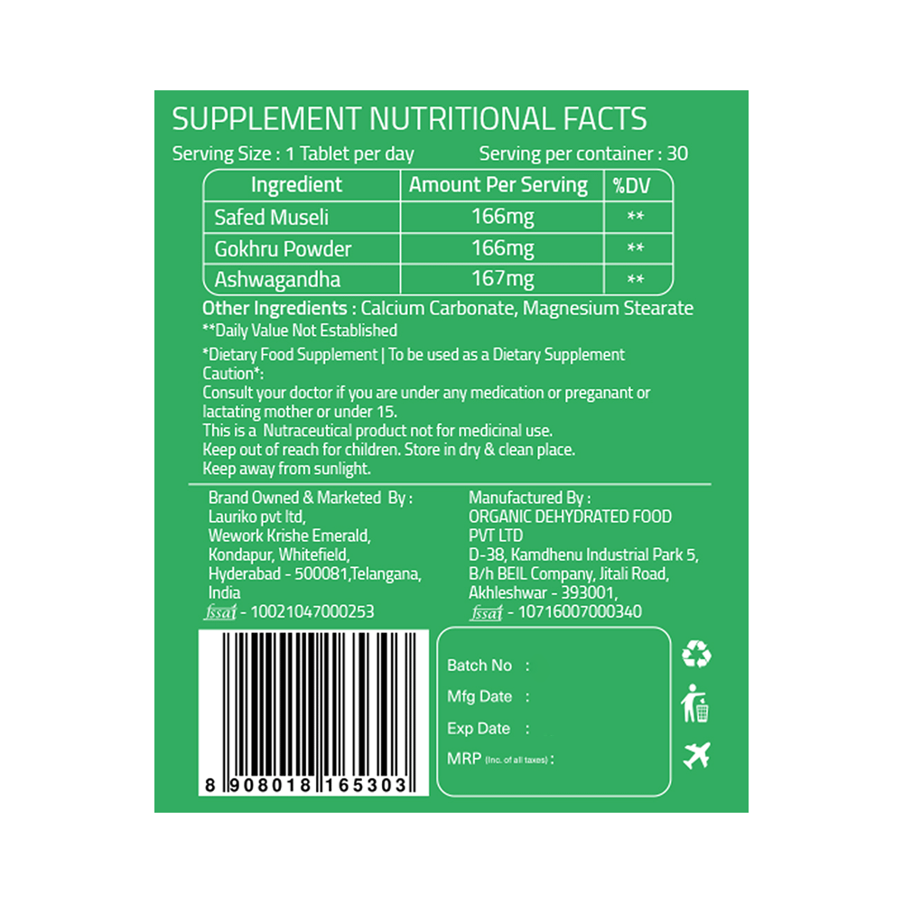 Laurik Safed Musli Veg Tablet - Image 4