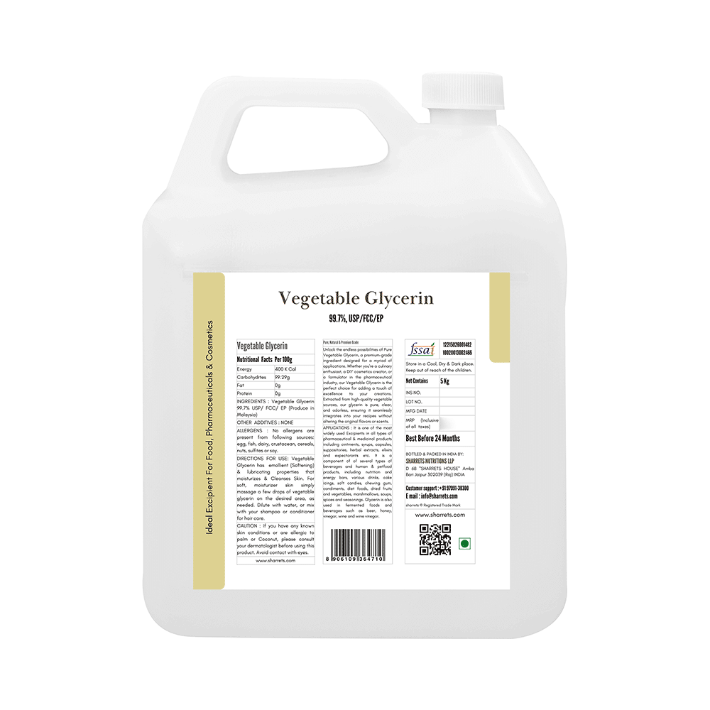 Sharrets Pure Vegetable Glycerin - Image 2