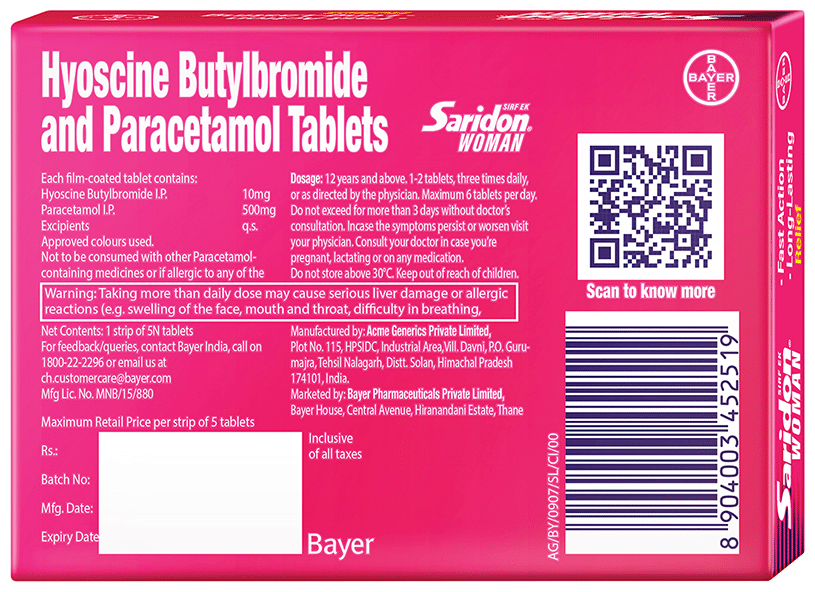 Saridon Woman Tablet - Image 2