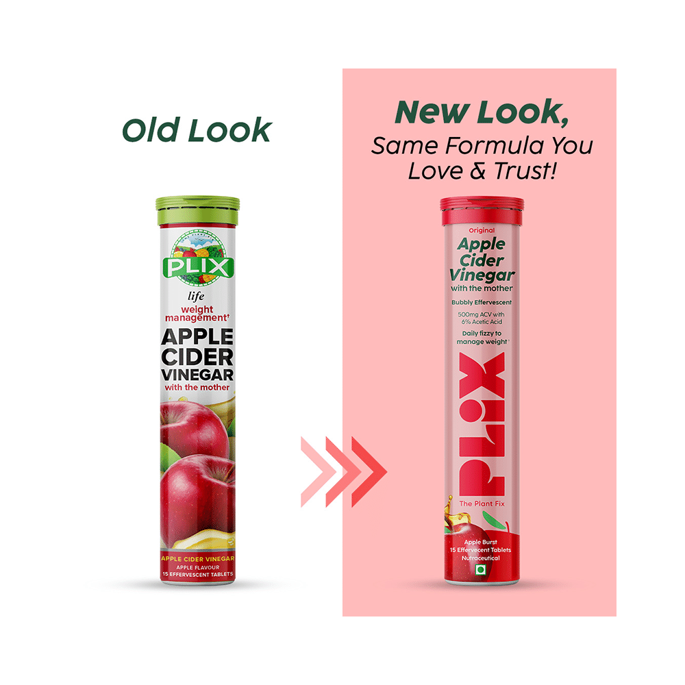 Plix Apple Cider Vinegar ACV with the Mother | Effervescent Tablet for Weight Management - Image 5