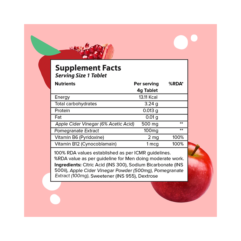 Plix Apple Cider Vinegar ACV with the Mother | Effervescent Tablet for Weight Management - Image 4