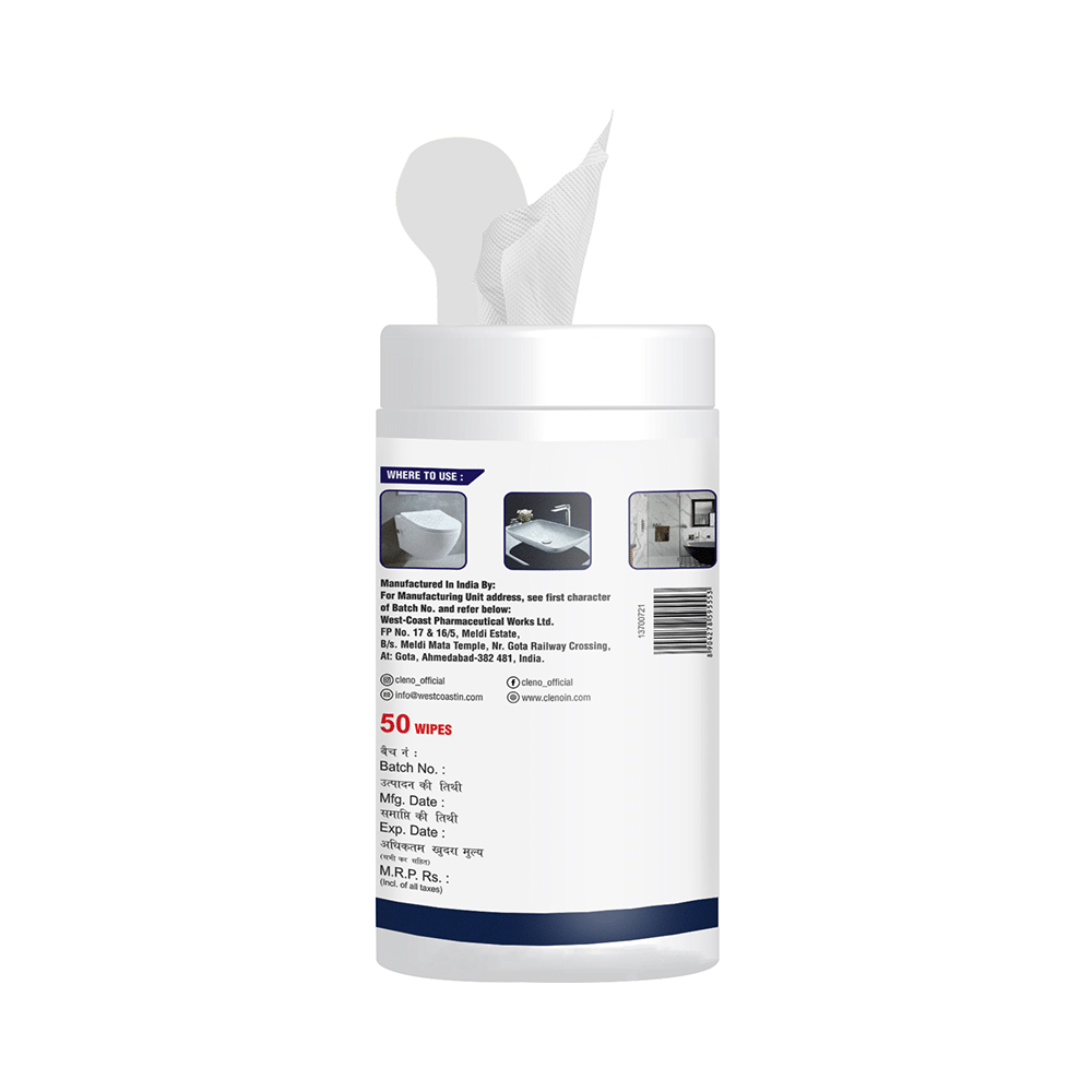 Cleno Toilet Wipes (50 Each) - Image 3