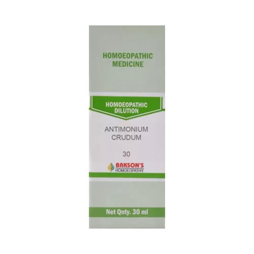 Bakson's Homeopathy Antimonium Crudum Dilution 30 - Image 1