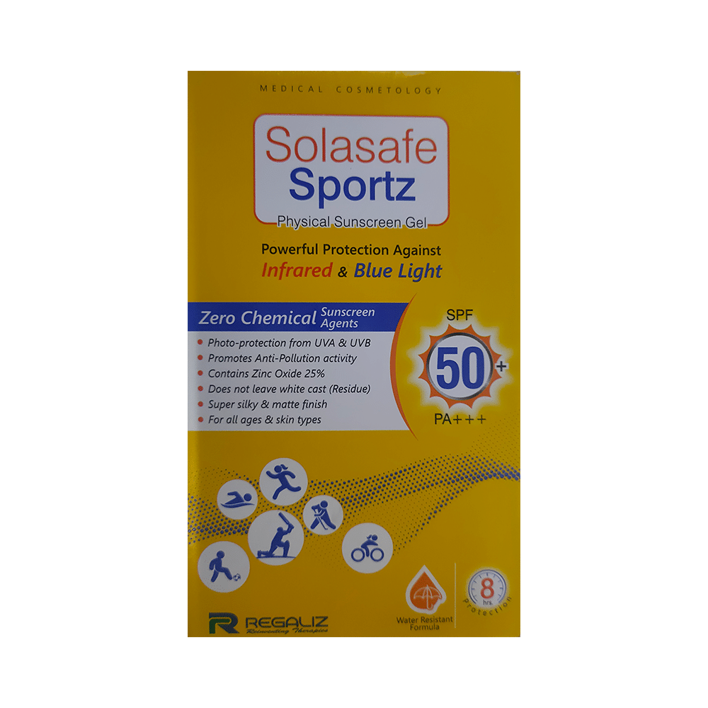Solasafe Sportz Physical Sunscreen Gel SPF 50+