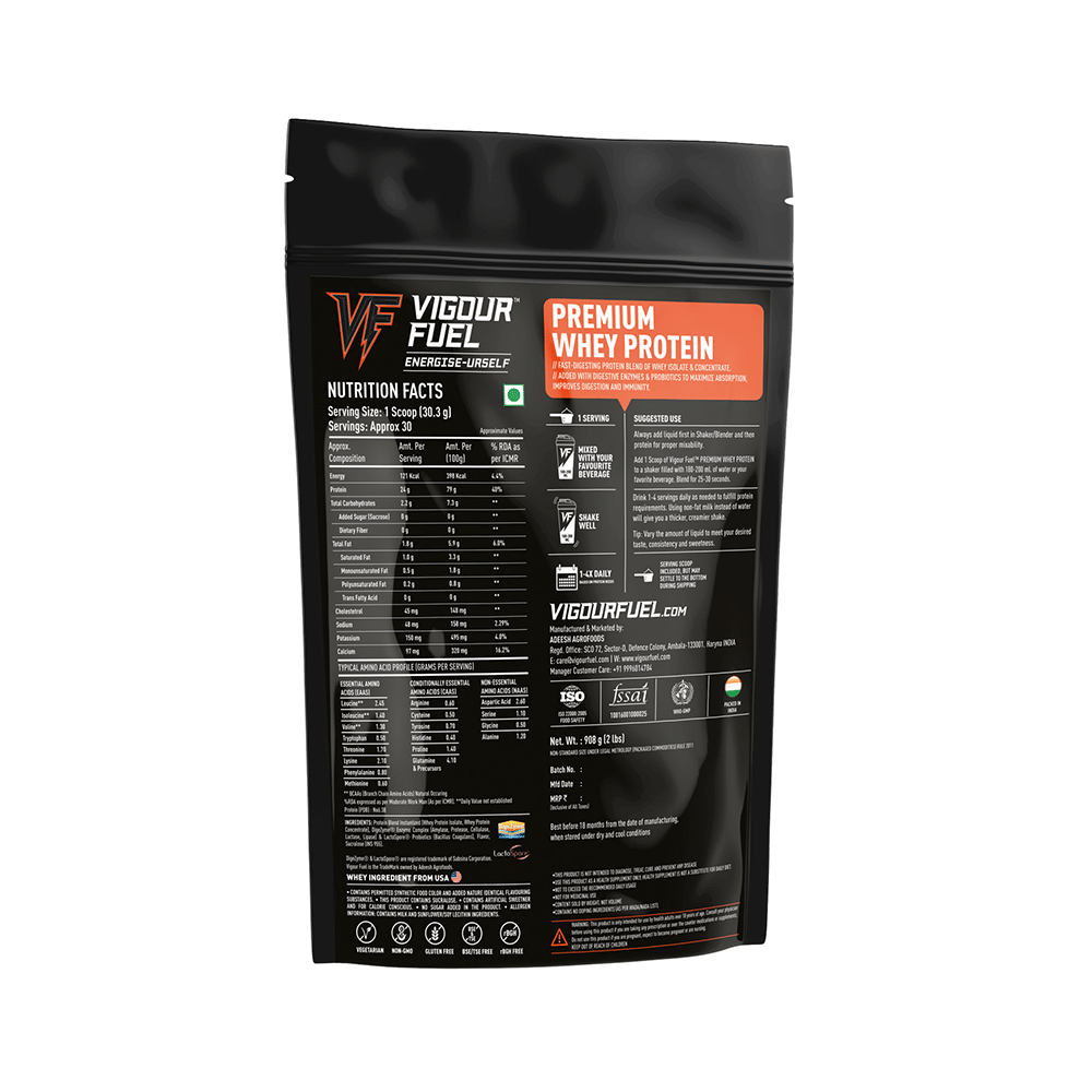 Vigour Fuel 100% Pure Whey Protein Premium Banana Smoothie - Image 2