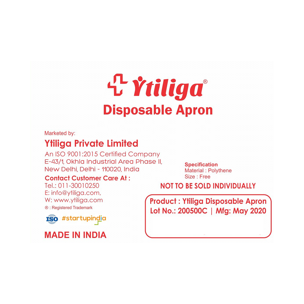 Ytiliga Disposable Apron Free Size - Image 3
