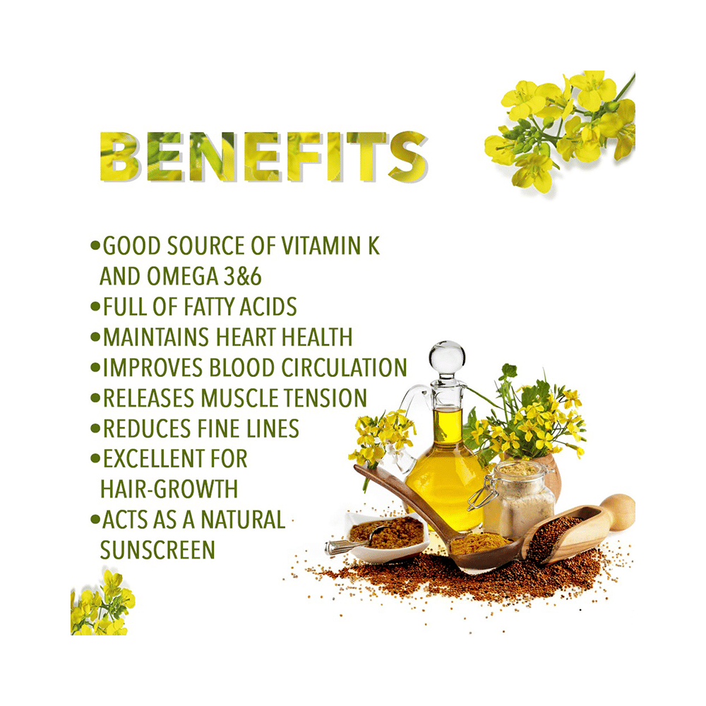 Nutriorg Certified Orgainc Mustard Cold Pressed Oil - Image 4