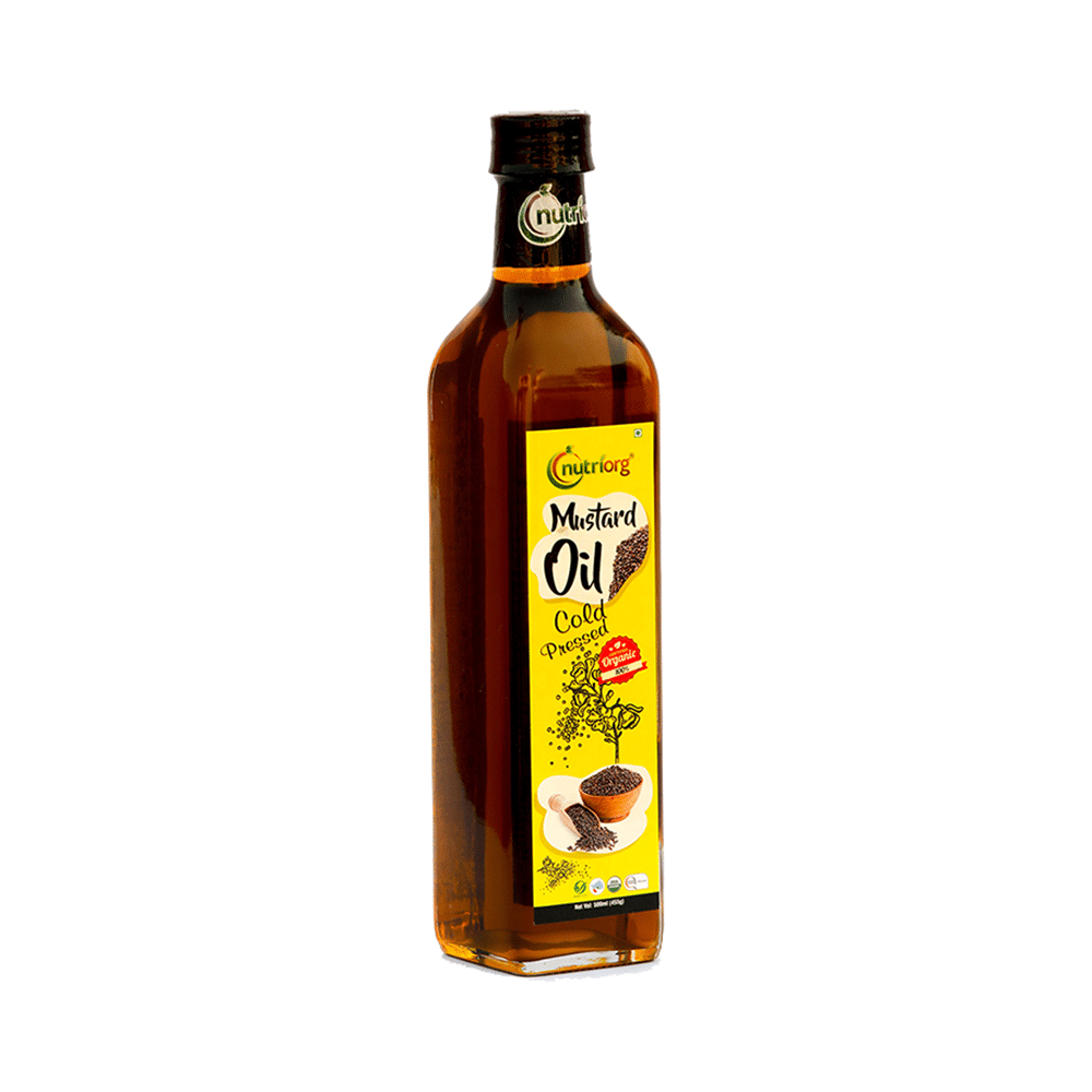 Nutriorg Certified Orgainc Mustard Cold Pressed Oil - Image 2