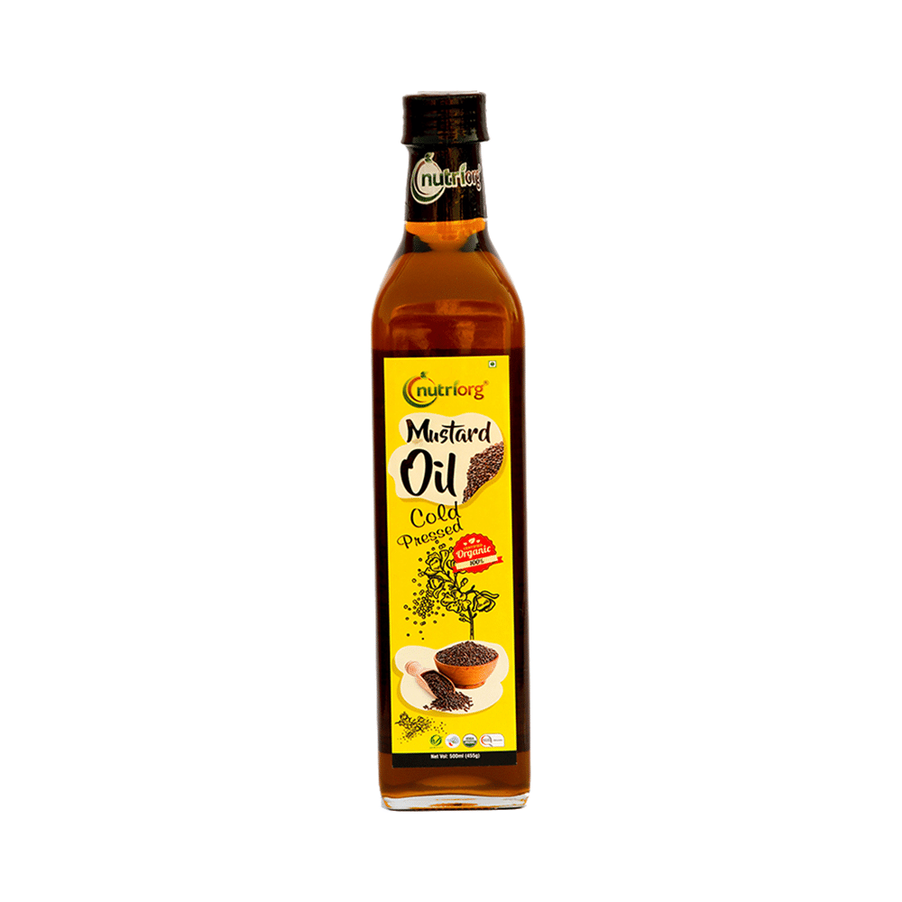 Nutriorg Certified Orgainc Mustard Cold Pressed Oil - Image 1