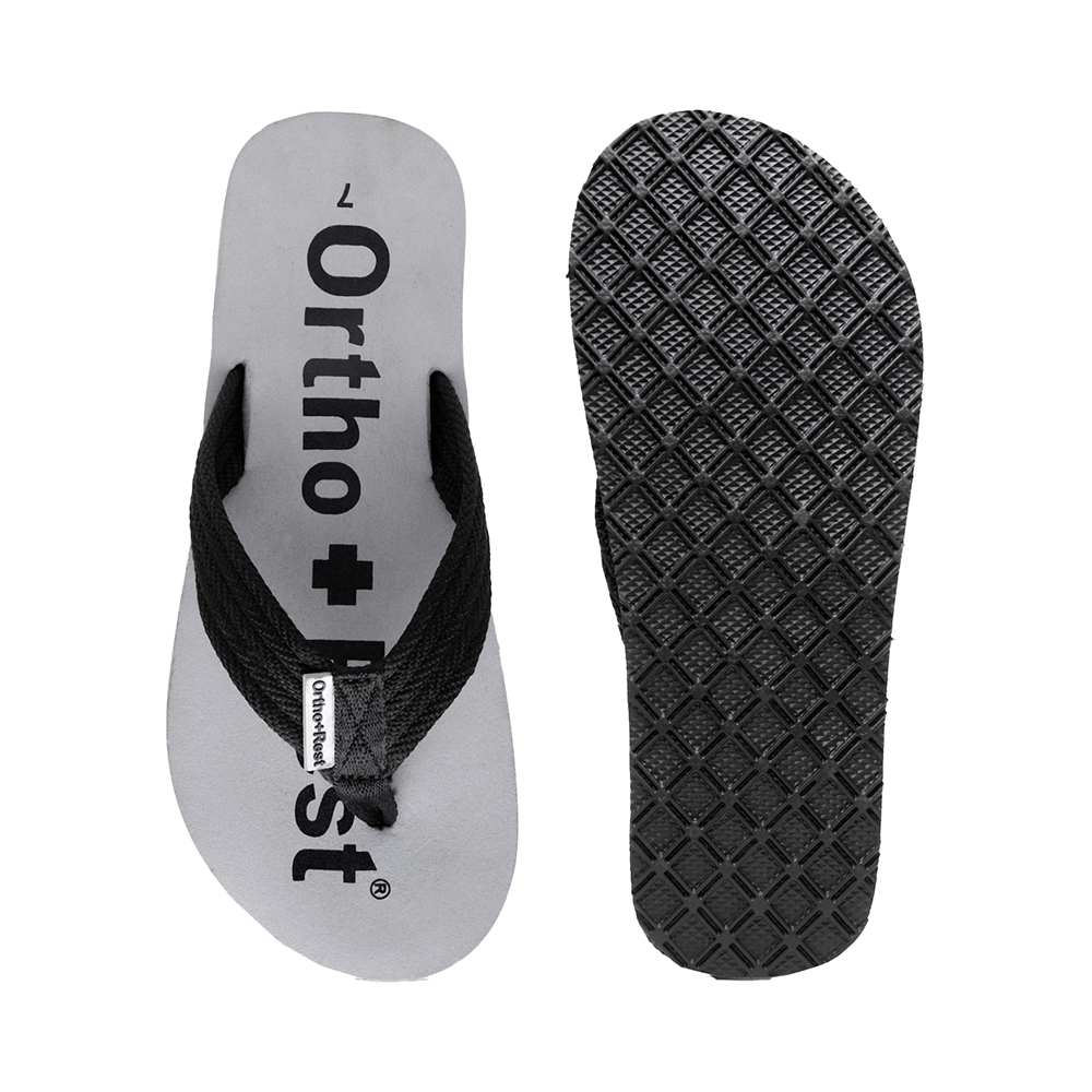Ortho + Rest Extra Soft Men Slipper Orthopedic For Home Daily Use Slippers Black  11 - Image 7