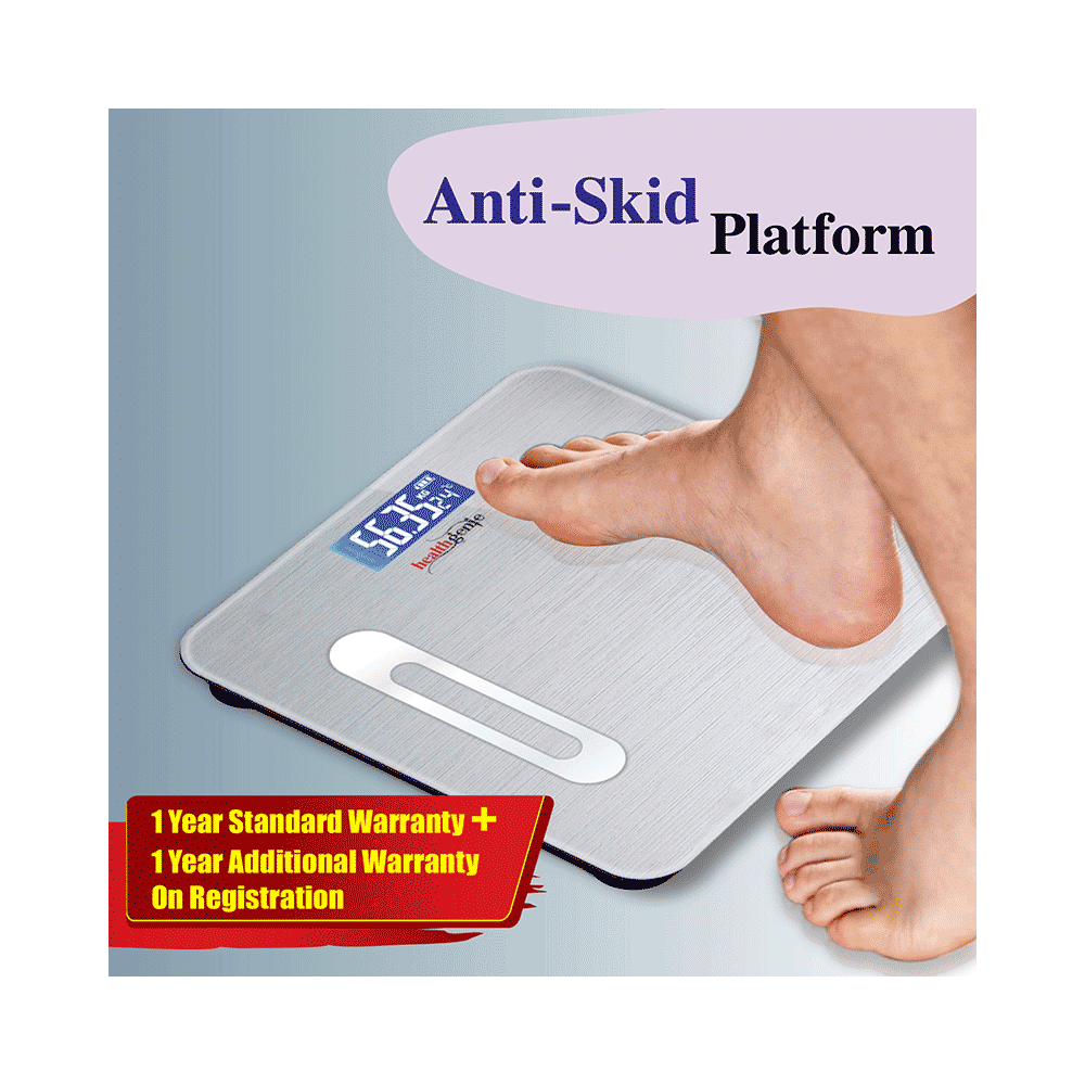 Healthgenie Smart Bluetooth Weight Machine with Fitness Mobile App Metallic Shine - Image 6