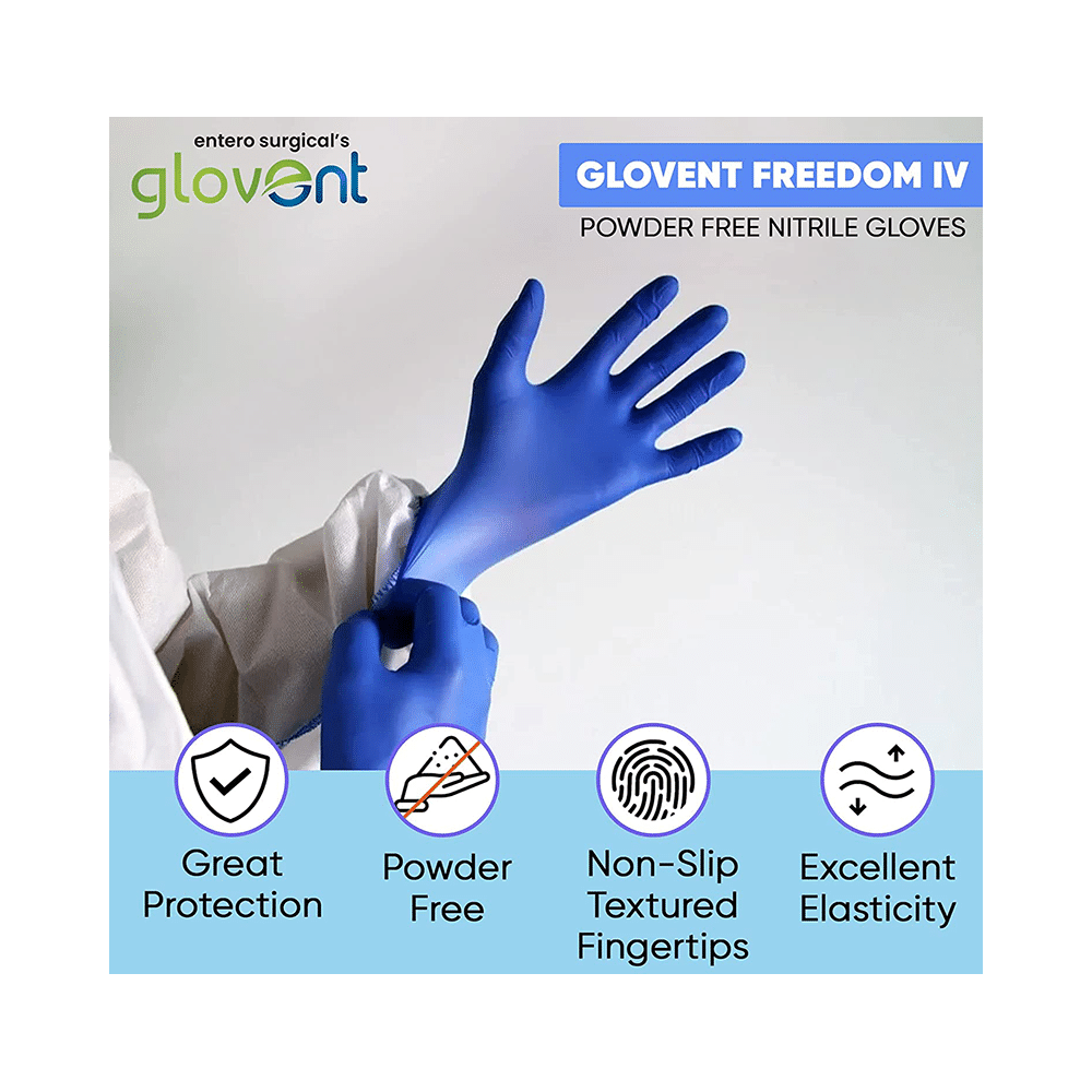 Glovent Nitrile Examination Gloves Powder Free Small - Image 3