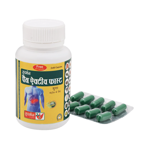 Sudarshan Ayurveda Pan Active Fast with 20 Capsule Free - Image 2