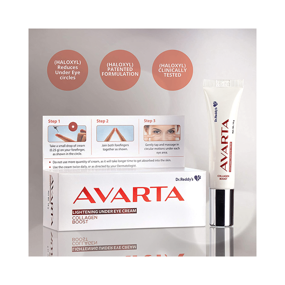 Avarta Lightening Under Eye Cream | Reduces Dark Circles & Pigmentation | Derma Care | Boosts Collagen - Image 2