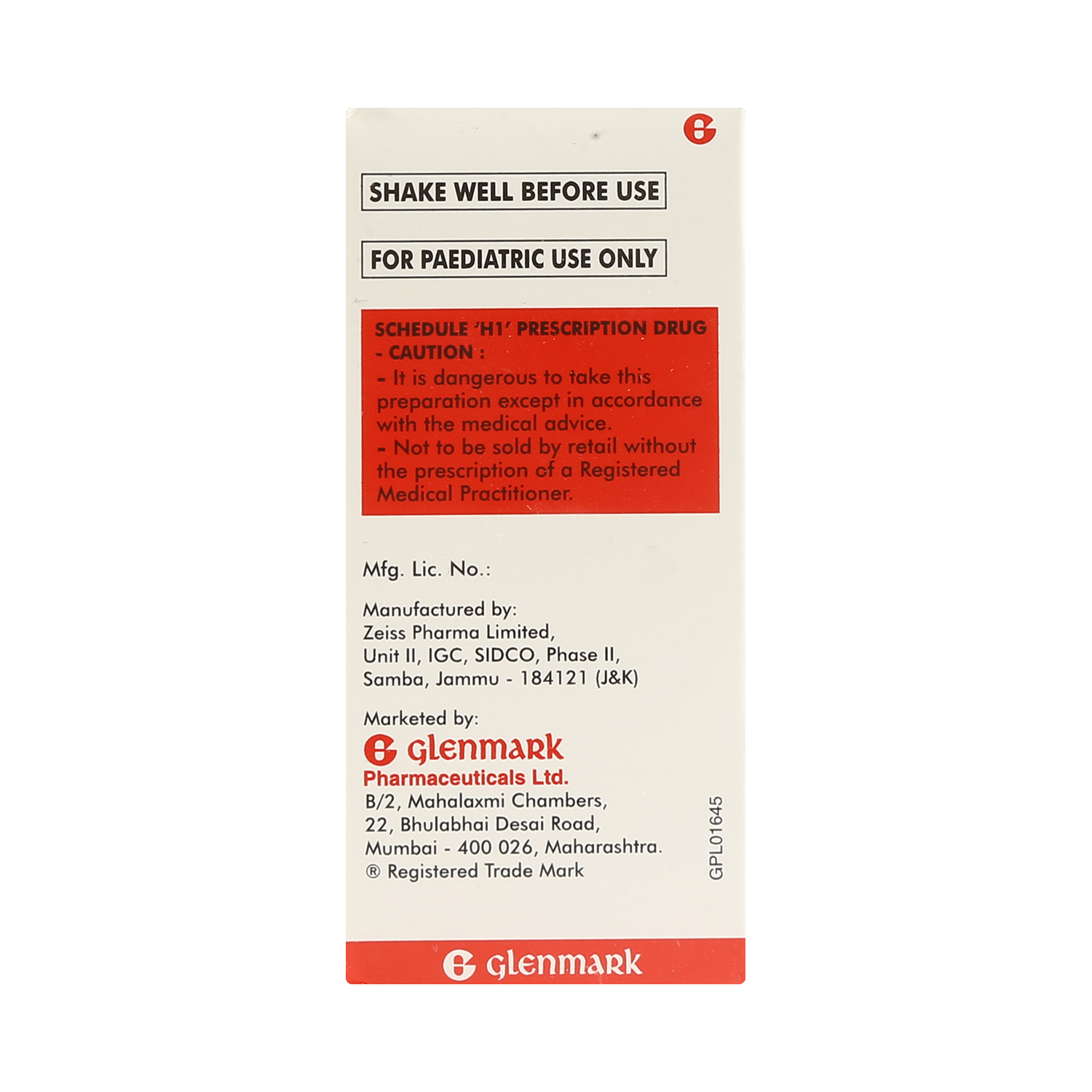 Cefaglen Forte 100mg Dry Syrup - Image 3