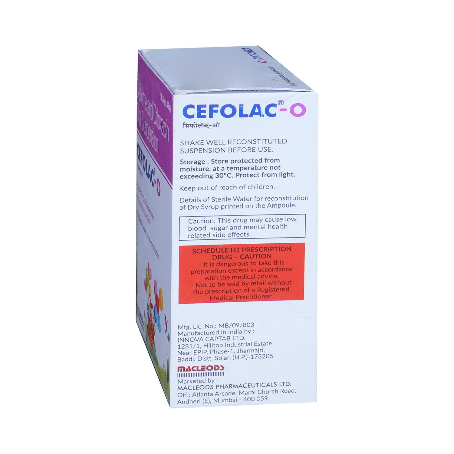 Cefolac-O 50mg/50mg Dry Syrup - Image 3