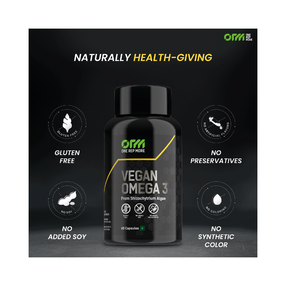 One Rep More Vegan Omega 3 Capsule - Image 8