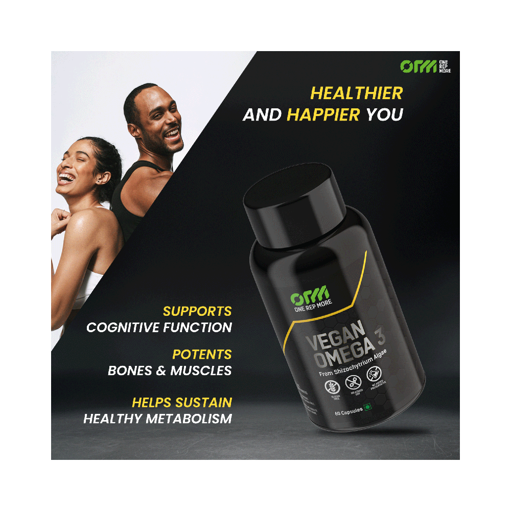 One Rep More Vegan Omega 3 Capsule - Image 6