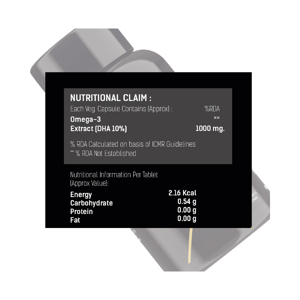 One Rep More Vegan Omega 3 Capsule - Image 4