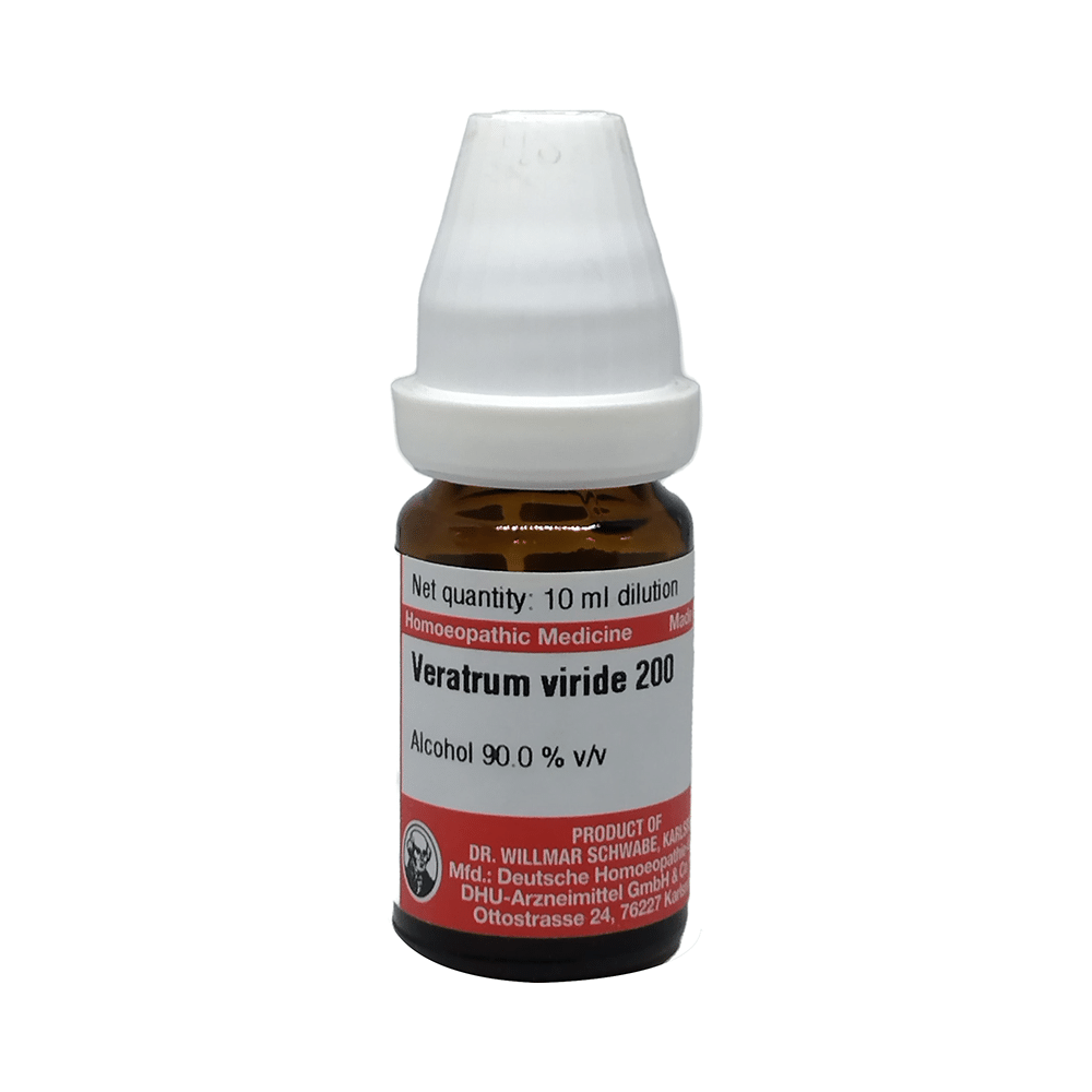 Dr Willmar Schwabe Germany Veratrum Viride Dilution 200