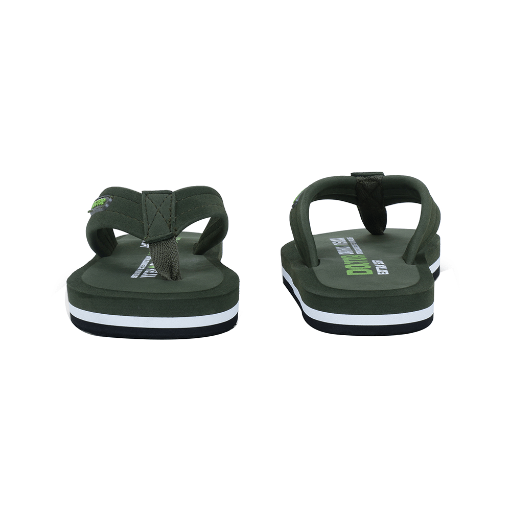 Doctor Extra Soft D32 Skid Resistant || Lightweight || Comfortable Footbed || Memory Foam Bounce Back Technology || Flip-Flop & Sliders for Men Olive 8 - Image 6