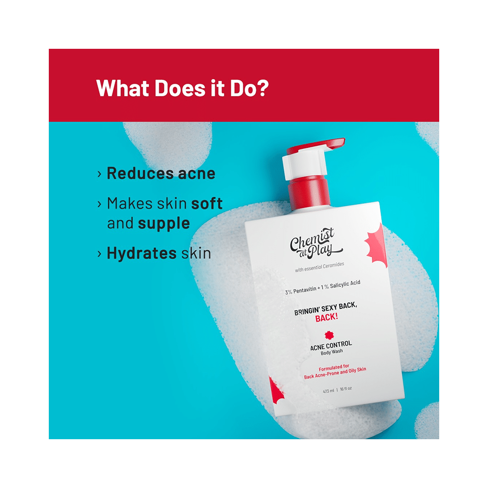 Chemist At Play 1% Salicylic Acid Acne Control Body Wash - Image 3