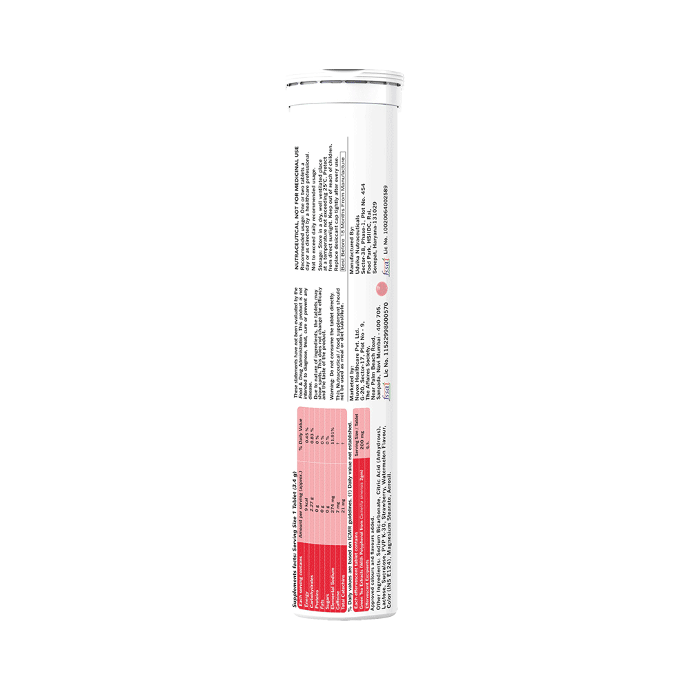 TopUp Delicious Matcha Green Tea Effervescent Tablet (20 Each) Strawberry Watermelon - Image 2