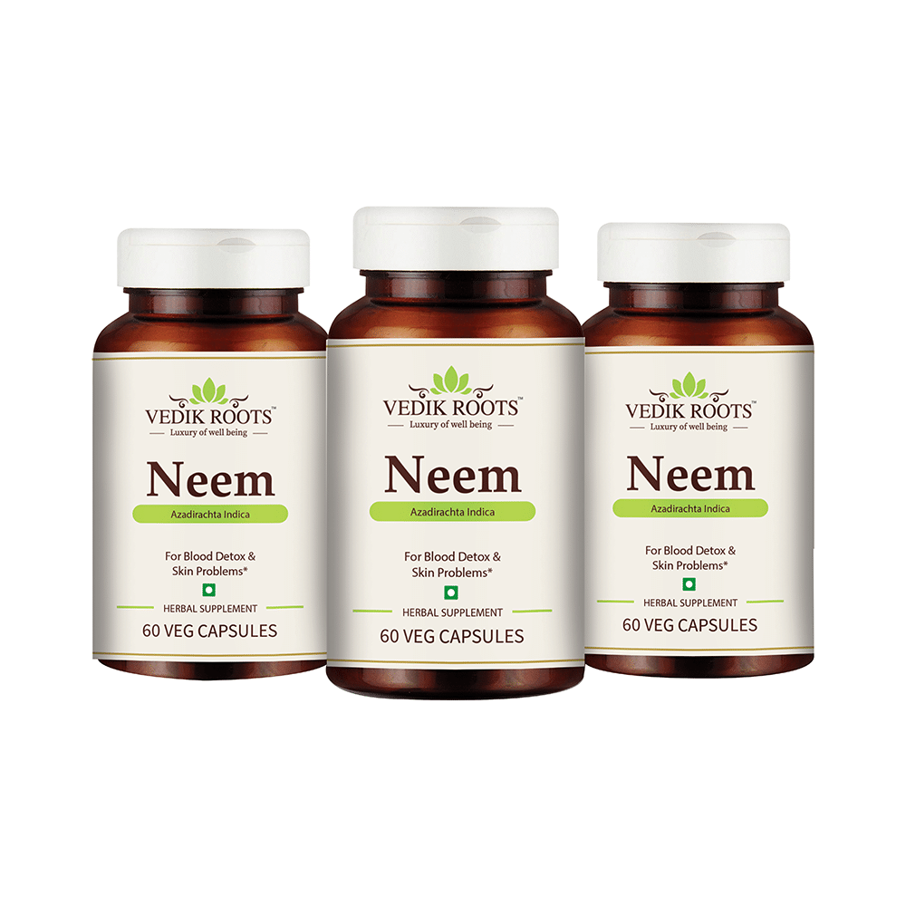 Vedikroots Neem Veg Capsule (60 Each) - Image 1